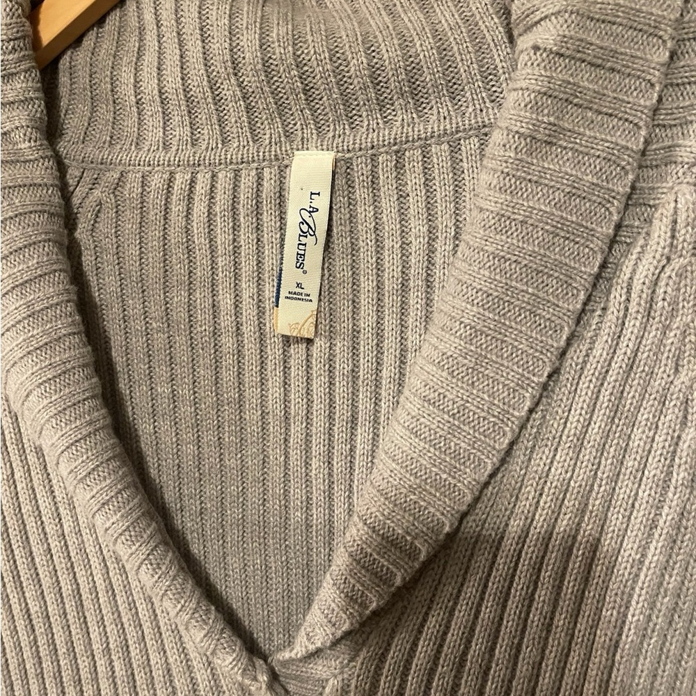 L.A. Blues Women's Neutral Block Cardigan - Picture 4 of 4